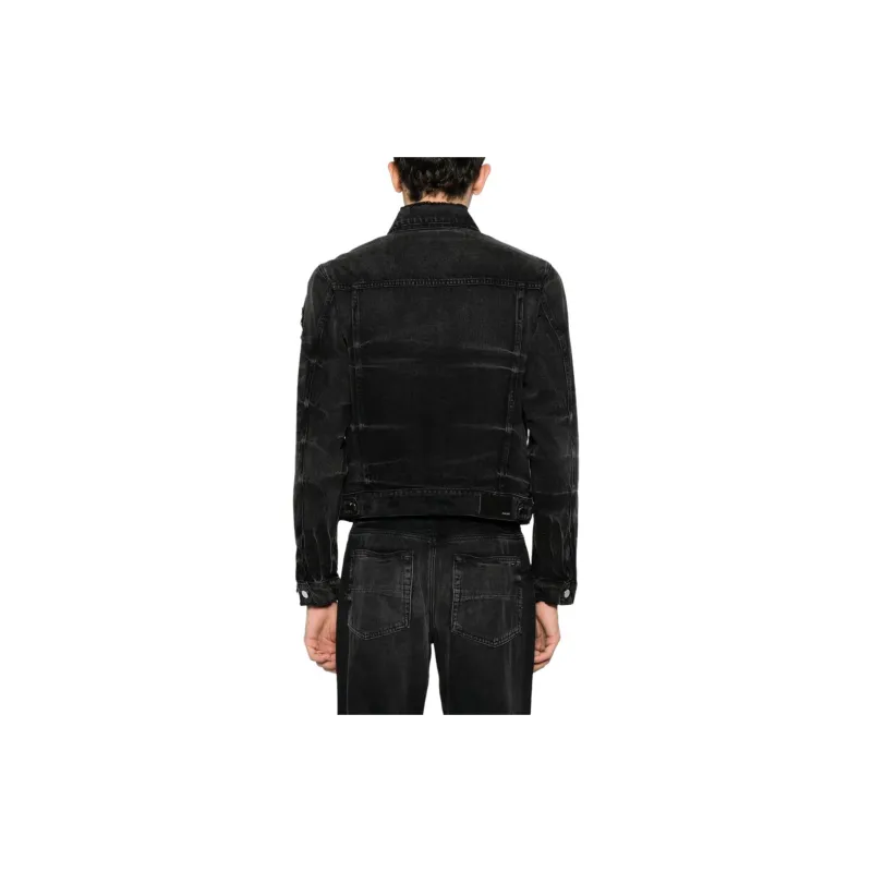 AMIRI Faded Panelled Denim Jacket-2