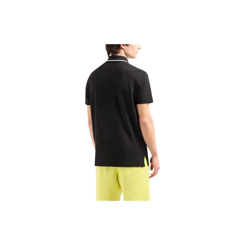 ARMANI EXCHANGEAE SS24 Polo Shirt Men's Black-1