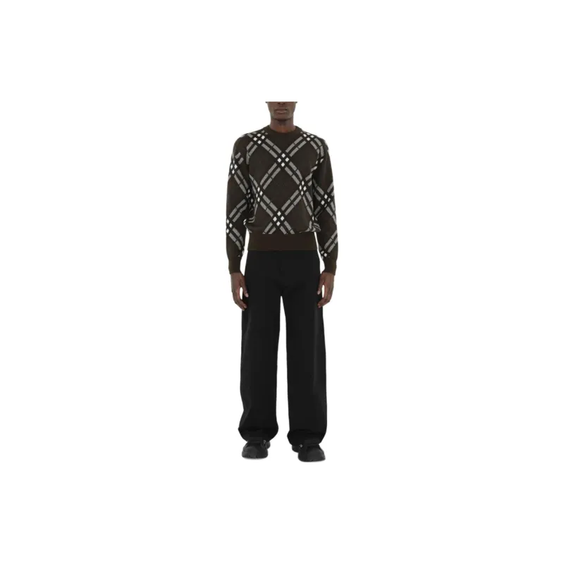 Burberry Plaid Check Crewneck Sweatshirt-2