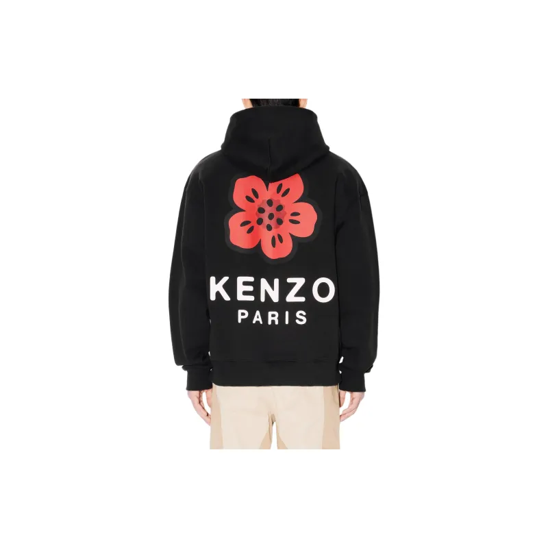 KENZO Boke Flower Embroidered Oversized Hoodie-4