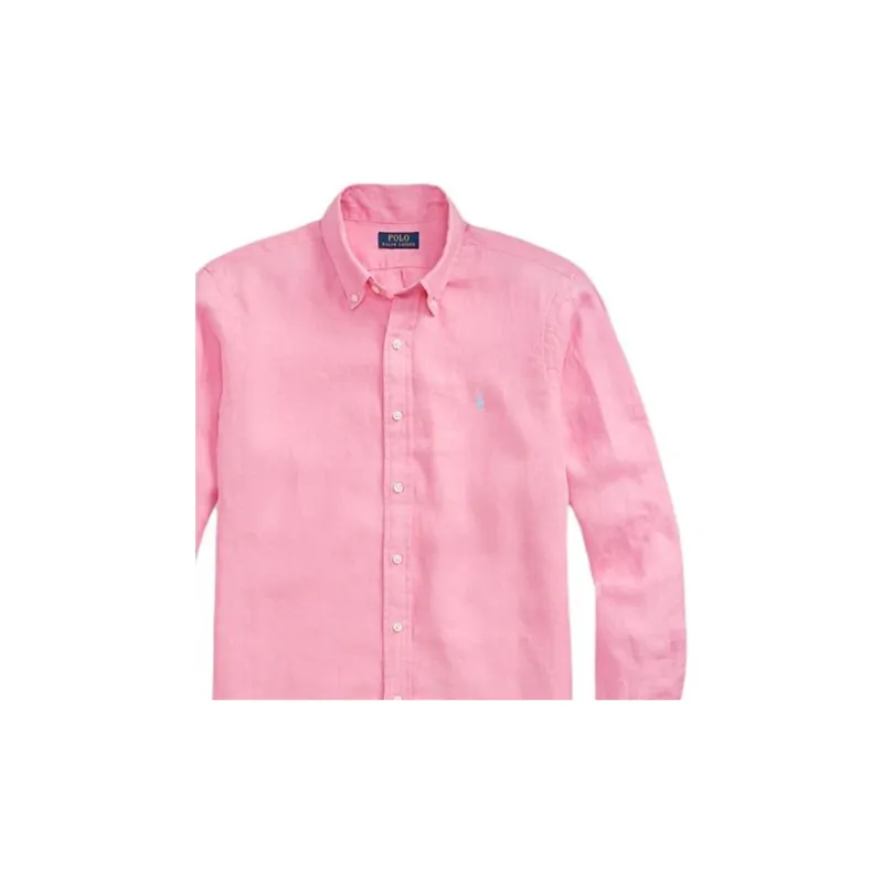 Polo Ralph Lauren Polo Pony Logo embroidered Linen Shirt-5