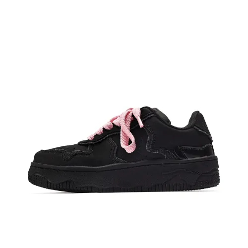 Fang Sanhuo Skateboard Shoes Women's Low-Top Pink