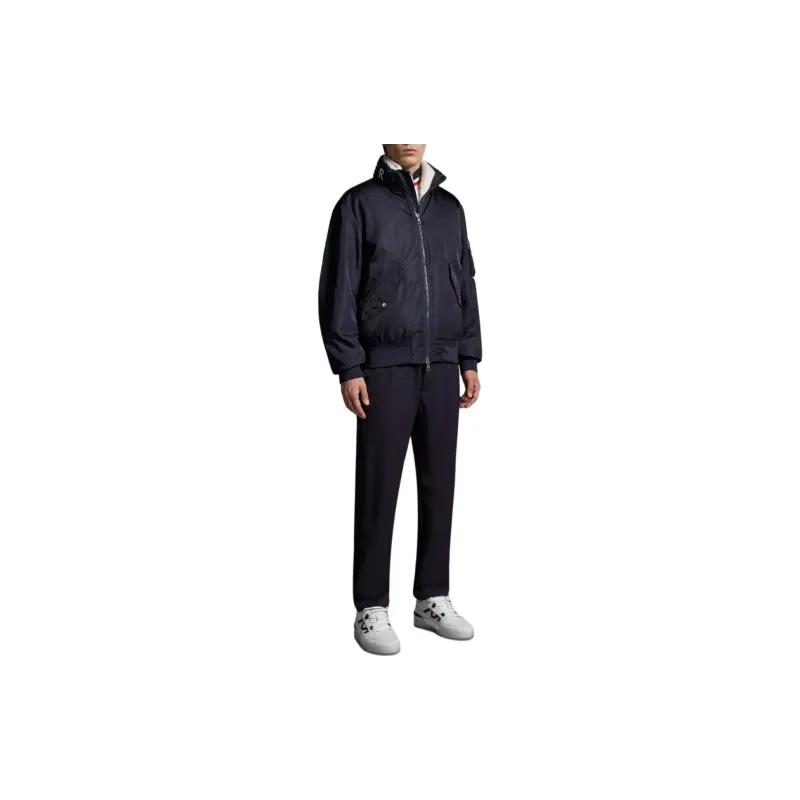 Moncler High Shine Zip Up Padded Jacket-1