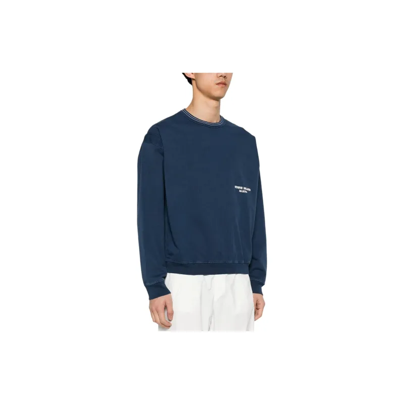 STONE ISLAND Logo print Cotton Sweatshirt-2