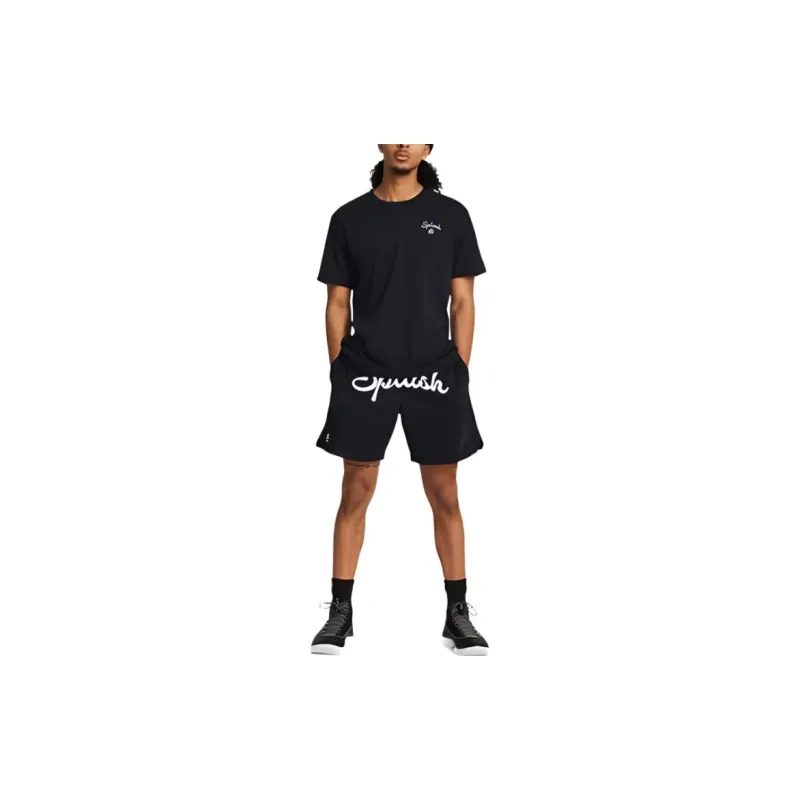Under Armour Curry Mesh Sports Shorts Men's Black-5