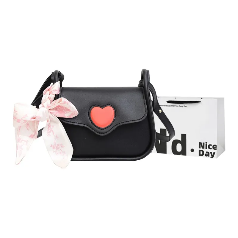 SWIMADE PU Crossbody Bag, Shoulder Bag Women's Black/Ecru/Pink-7