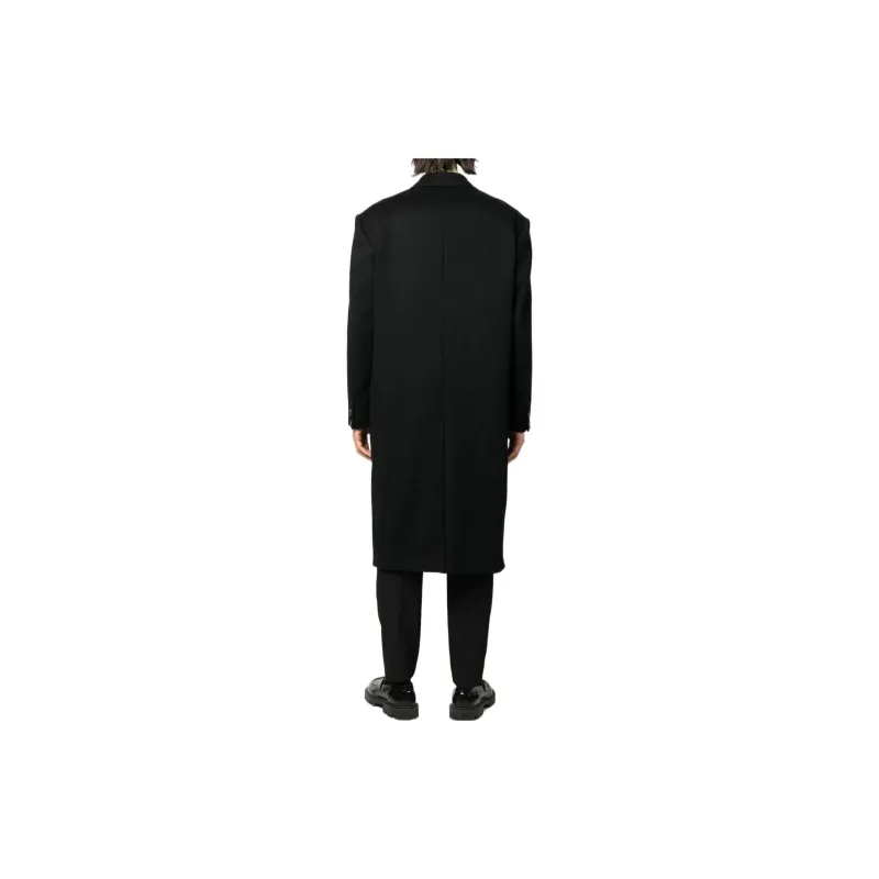 VERSACE Coats Men Black-2