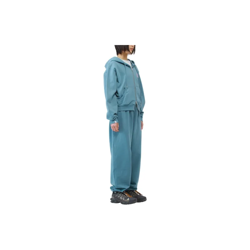 JOEGUSH Smile Rockstar Hoodie Zip-Up Sweatshirt Unisex Serenity/Tranquil Blue-4