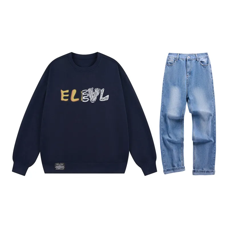 LEVEL Sweatshirt Sets Unisex-21