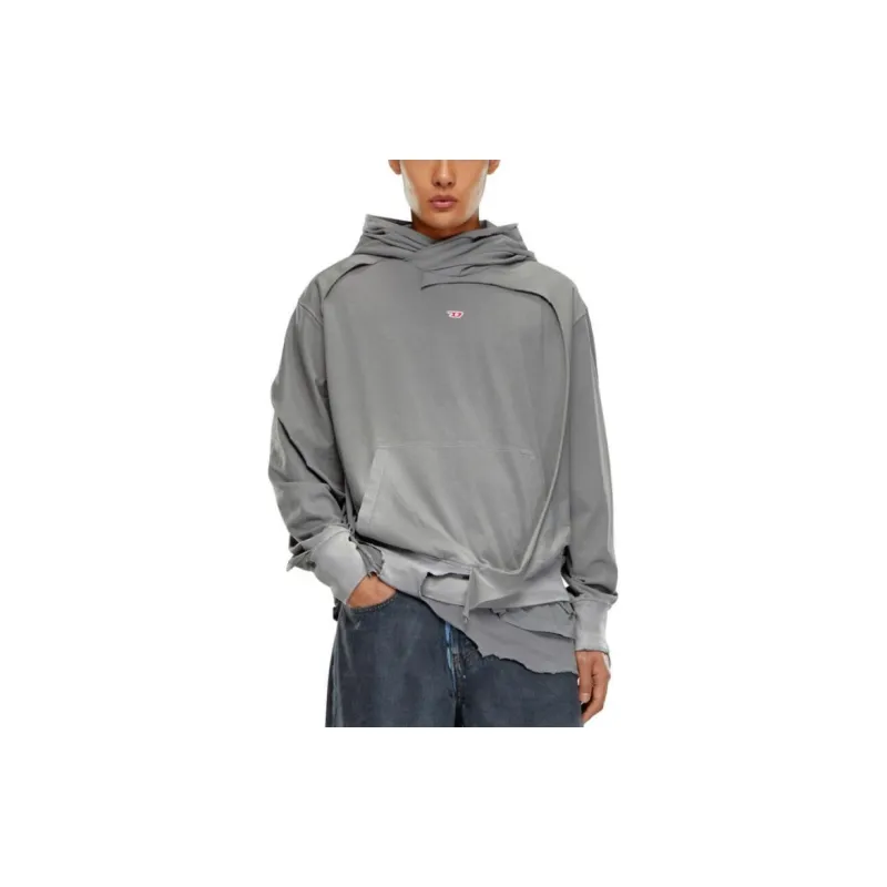 DIESEL Sweatshirts Men Gray-2