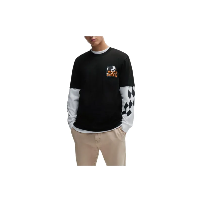 HUGO BOSS T Shirts Men Black-3