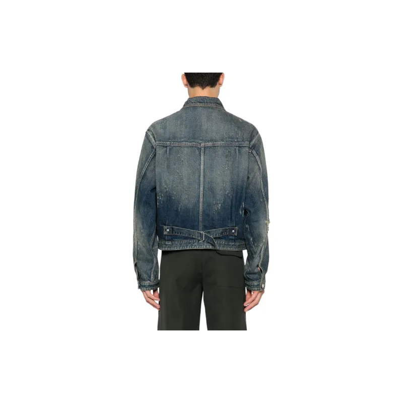 Givenchy 4G Plaque Distressed Denim Jacket-2