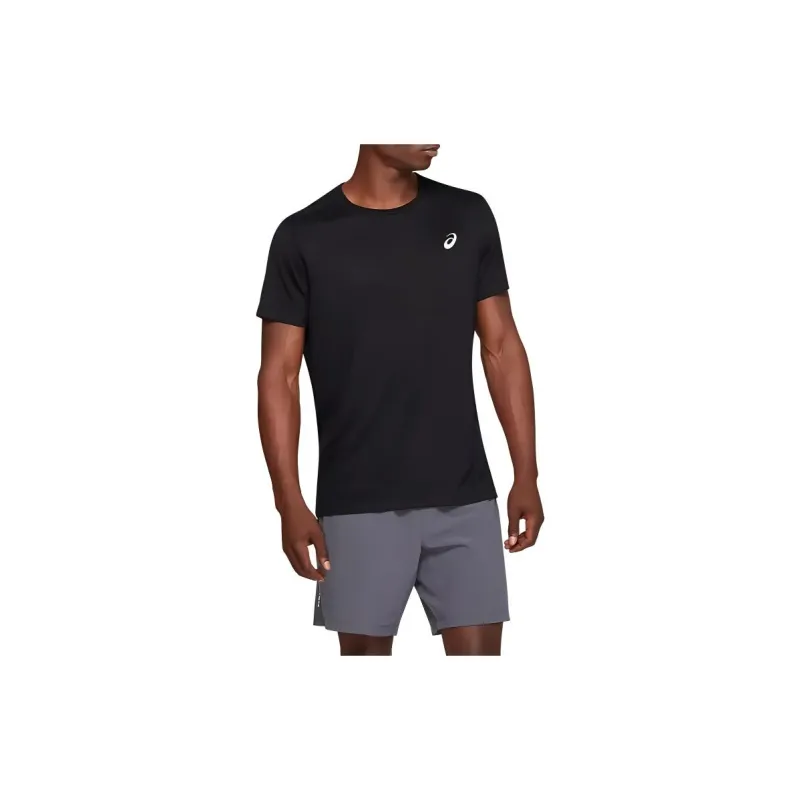 Asics Men Running T Shirt Men's Black-2