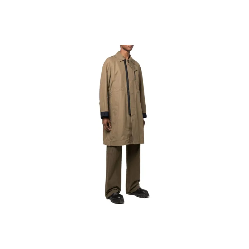 Sacai Coats Men Khaki-3