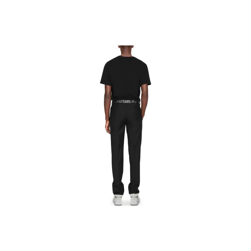 DIOR Logo Embroidered Crewneck T Shirt-2