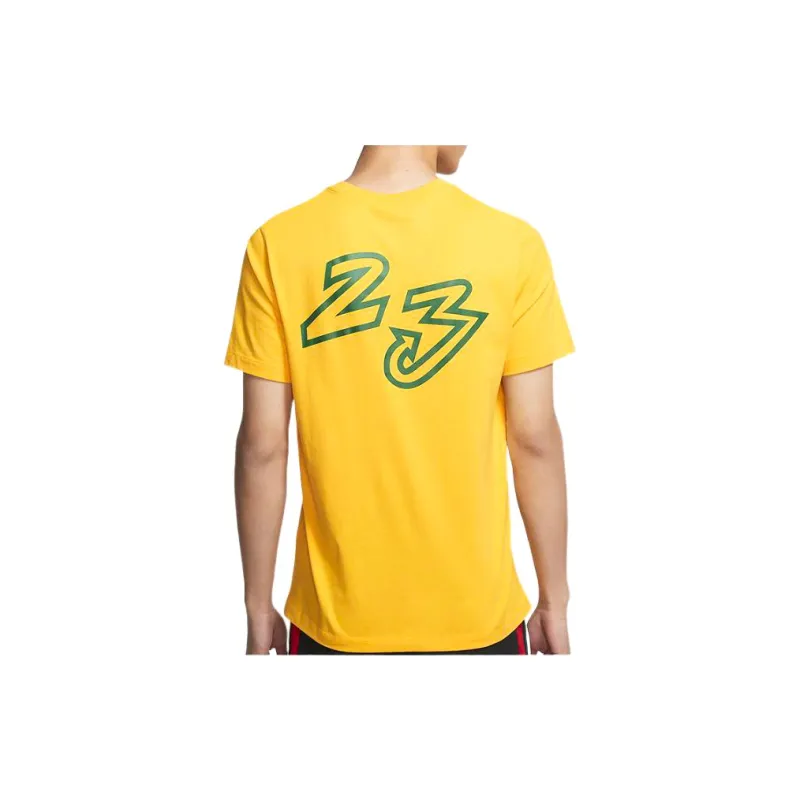 Jordan Set in Sleeve T Shirt Men's Yellow-3