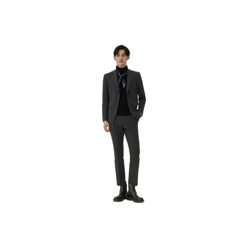 ZIOZIA Business Suits Men Navy Blue-3