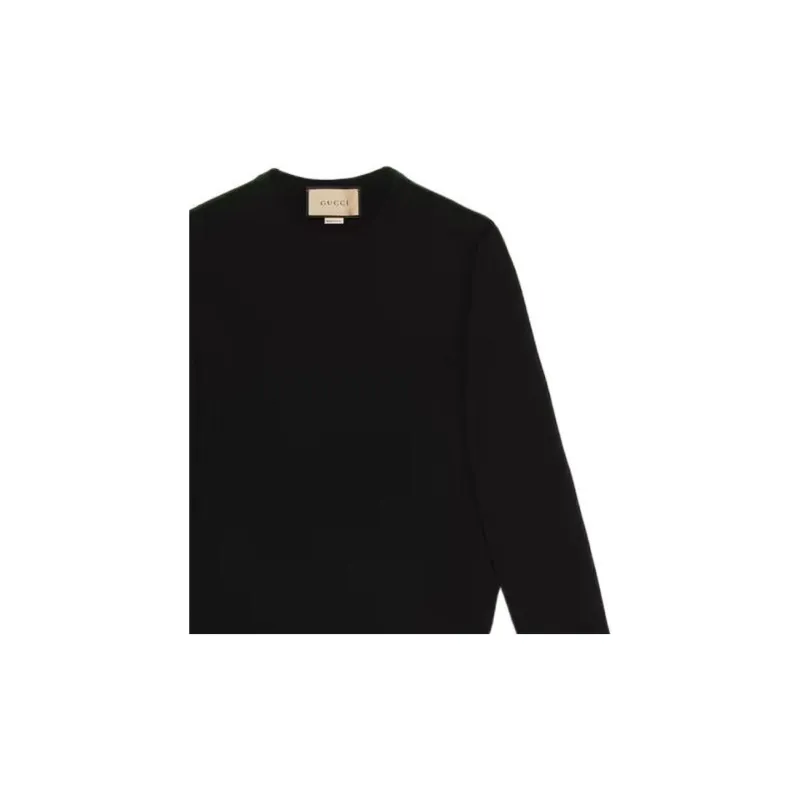 GUCCI FW22 Cashmere Sweater Men's Black-7