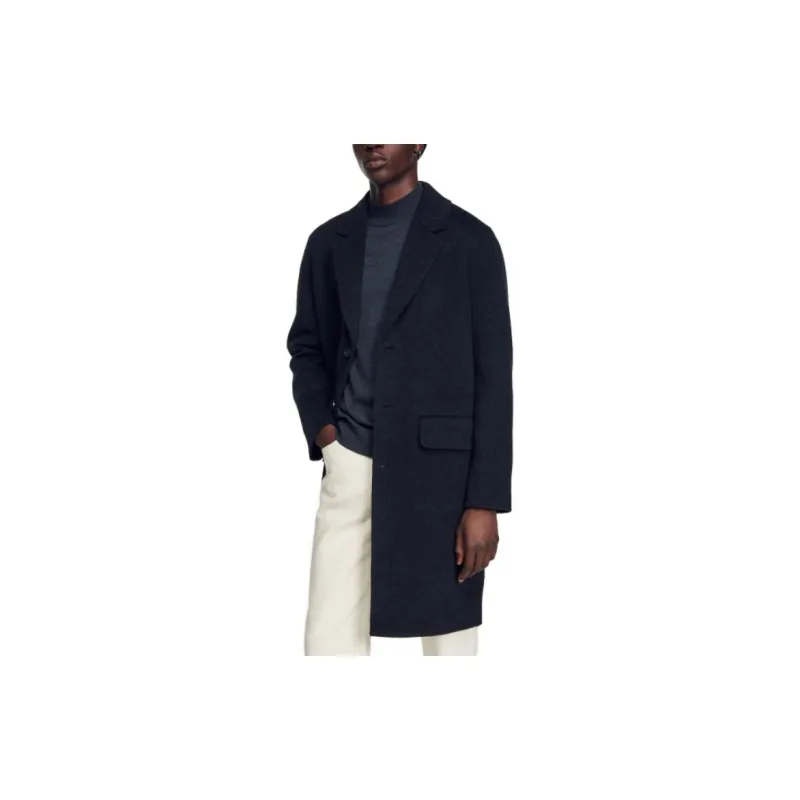 Sandro Wool Single breasted Coat-1