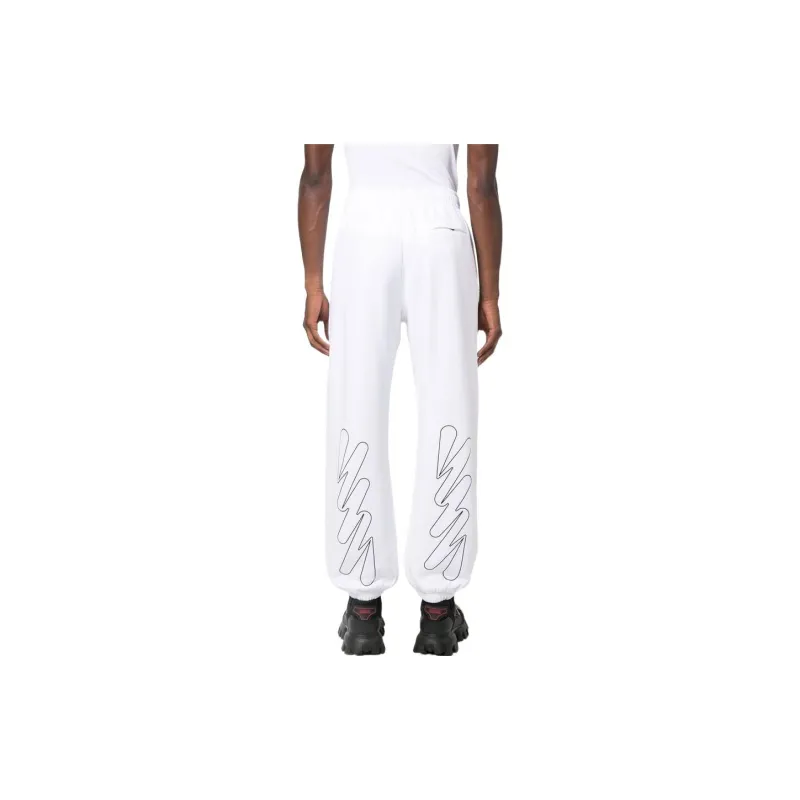 OFF WHITE Wave Outl Diag Slim Sweatpants-2