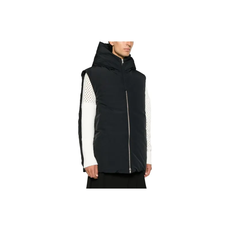 JIL SANDER Padded Sleeveless Hooded Gilet-3