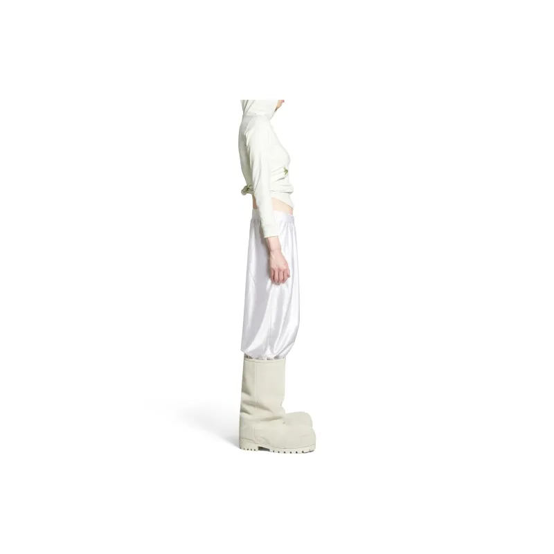 Balenciaga FW24 Knitted Sports Pants Loose Fit Style Unisex White-5