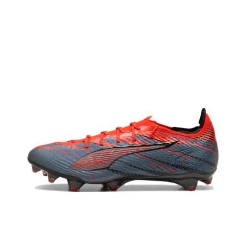 PUMA Ultra 5 Football Shoes Unisex Low-Top Gray Red