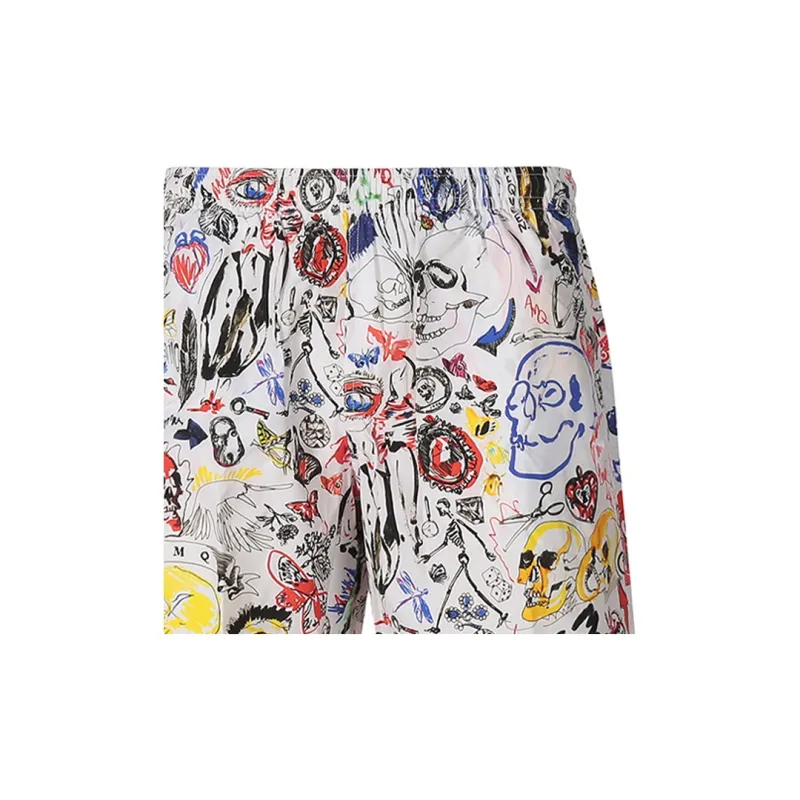 Alexander McQueen Casual Shorts Men White-4