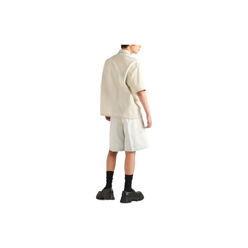 PRADA Denim Shorts Men White-2