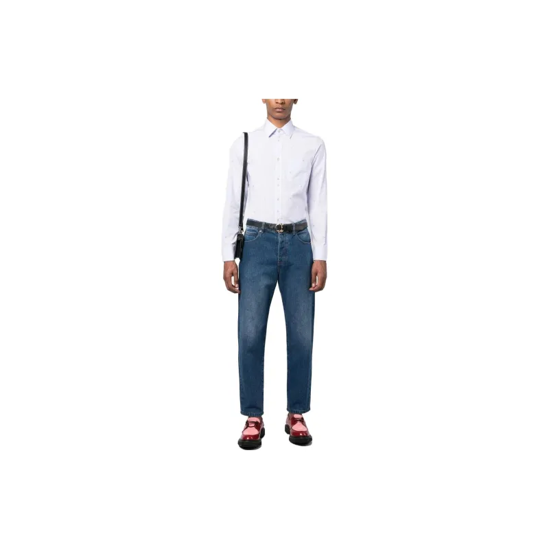 GUCCI SS23 Shirt Men's Pink Blue-1