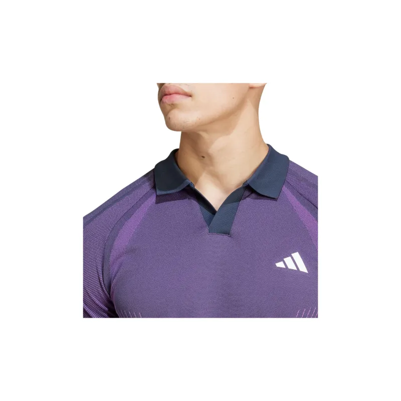 Adidas Free Shipping With AdiClub Tennis Pro Seamless Aeroready FreeLift Polo Shirt-7