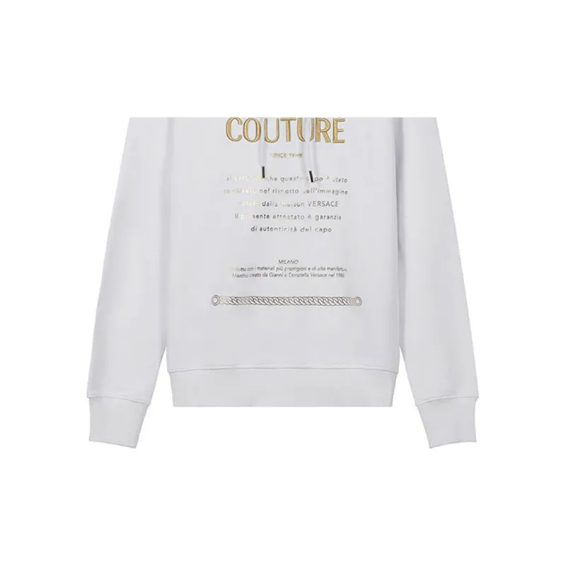 VERSACE JEANS COUTURE Sweatshirts Men White-5