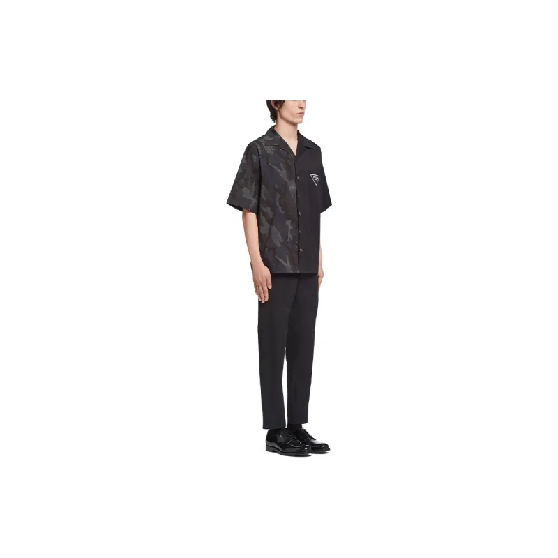 PRADA Double Match Bowling Shirt-3