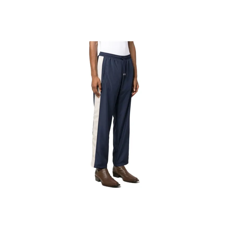 GUCCI Knitted Sports Pants Men's Blue-4