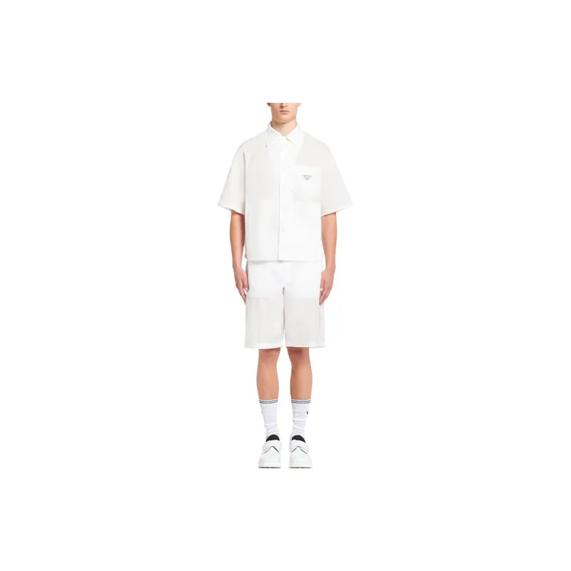 PRADA Short Sleeved Recycled nylon Shirt-1