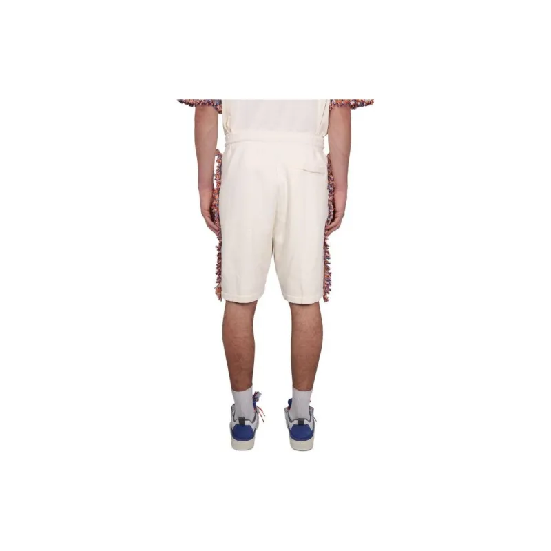 Marcelo Burlon County Of Milan Frayed detailing Cotton Shorts-2