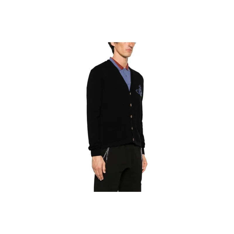 Vivienne Westwood Alex Orb Intarsia Knitted Cardigan-3