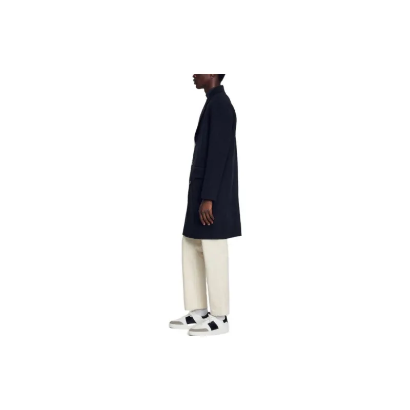 Sandro Wool Single breasted Coat-2