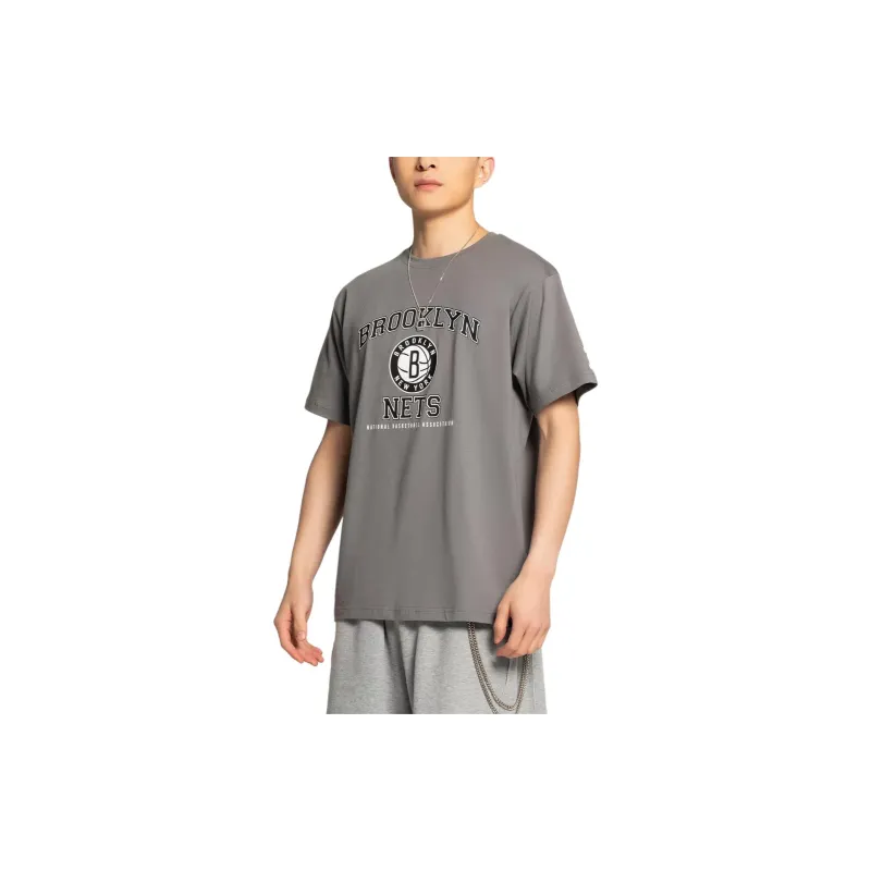 NBA Brooklyn Nets T Shirt Unisex Gray-1