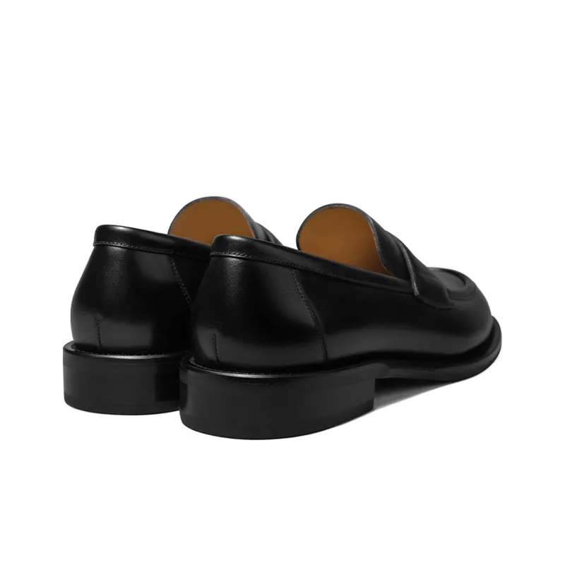 THOM WILLS British Business Casual Versatile Slip on Loafers Men's Black-10
