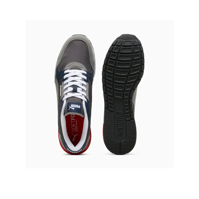 PUMA St Runner Anti Slip Wear Resistant Low Top Casual Shoes Men's Gray-3