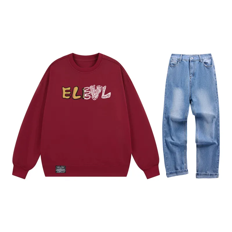 LEVEL Sweatshirt Sets Unisex-27