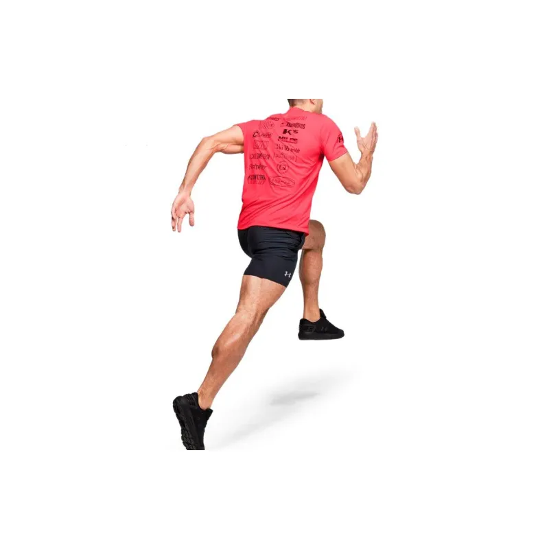 Under Armour Straight T Shirt Men's Red-3