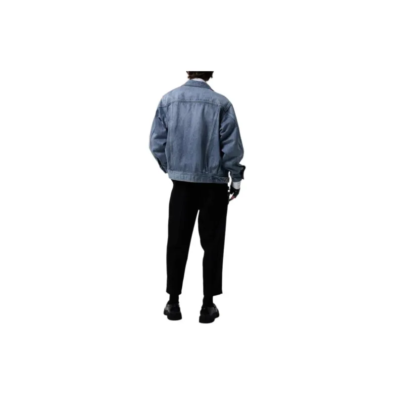 KARL LAGERFELD Denim Jacket Men's Light Blue-3