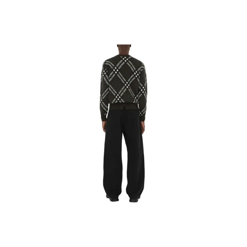Burberry Plaid Check Crewneck Sweatshirt-3