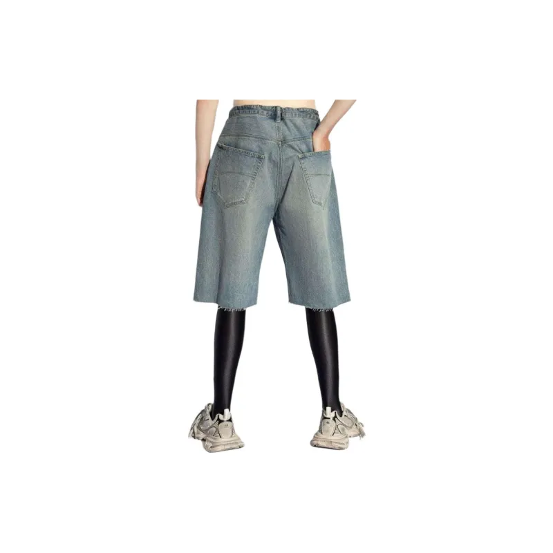 Balenciaga Denim Bermuda Shorts-2