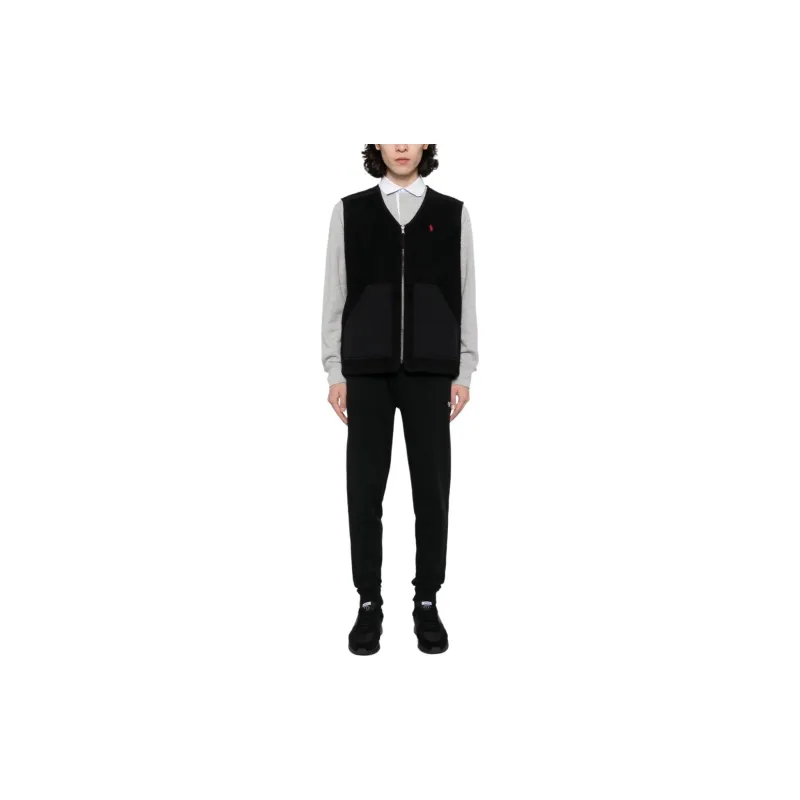 Polo Ralph Lauren Logo embroidered Faux shearling Gilet-3