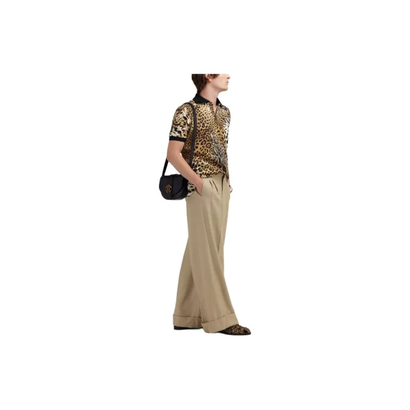 Roberto Cavalli Leopard print Polo Shirt-3