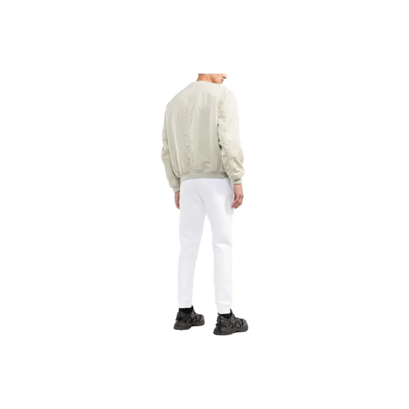 STONE ISLAND Knitted Sweatpants Men White-2