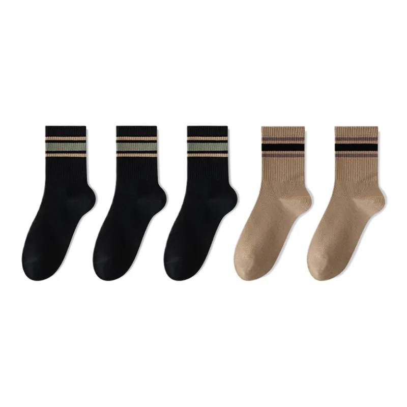 Lan Miao Mid Calf Socks Men's 5 Pack-10